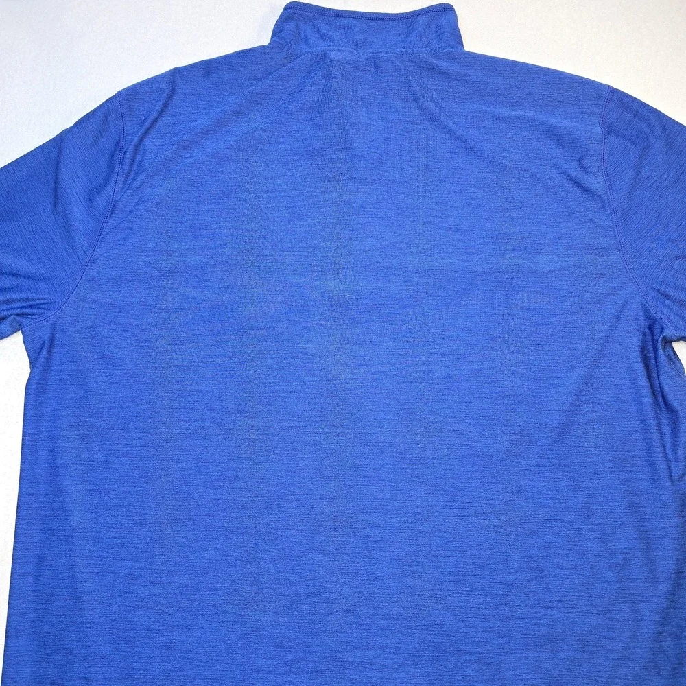 Calvin Klein Performance Men XL 1/4 Zip Pullover Blue Gorpcore Athletic Shirt